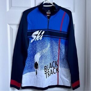 Newland Italy Sweater 1/4 zip Ski Women Large pull sweatshirt Long Sleeve winter